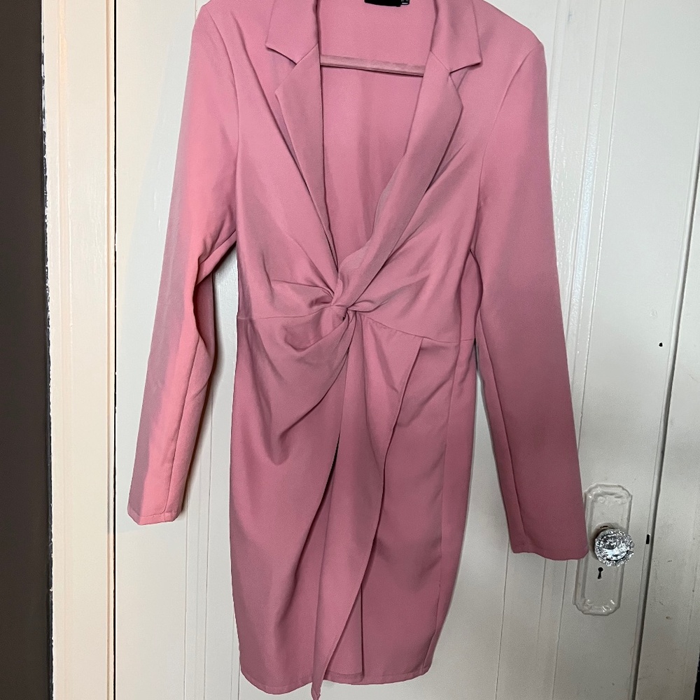 Long sleeve blazer dress